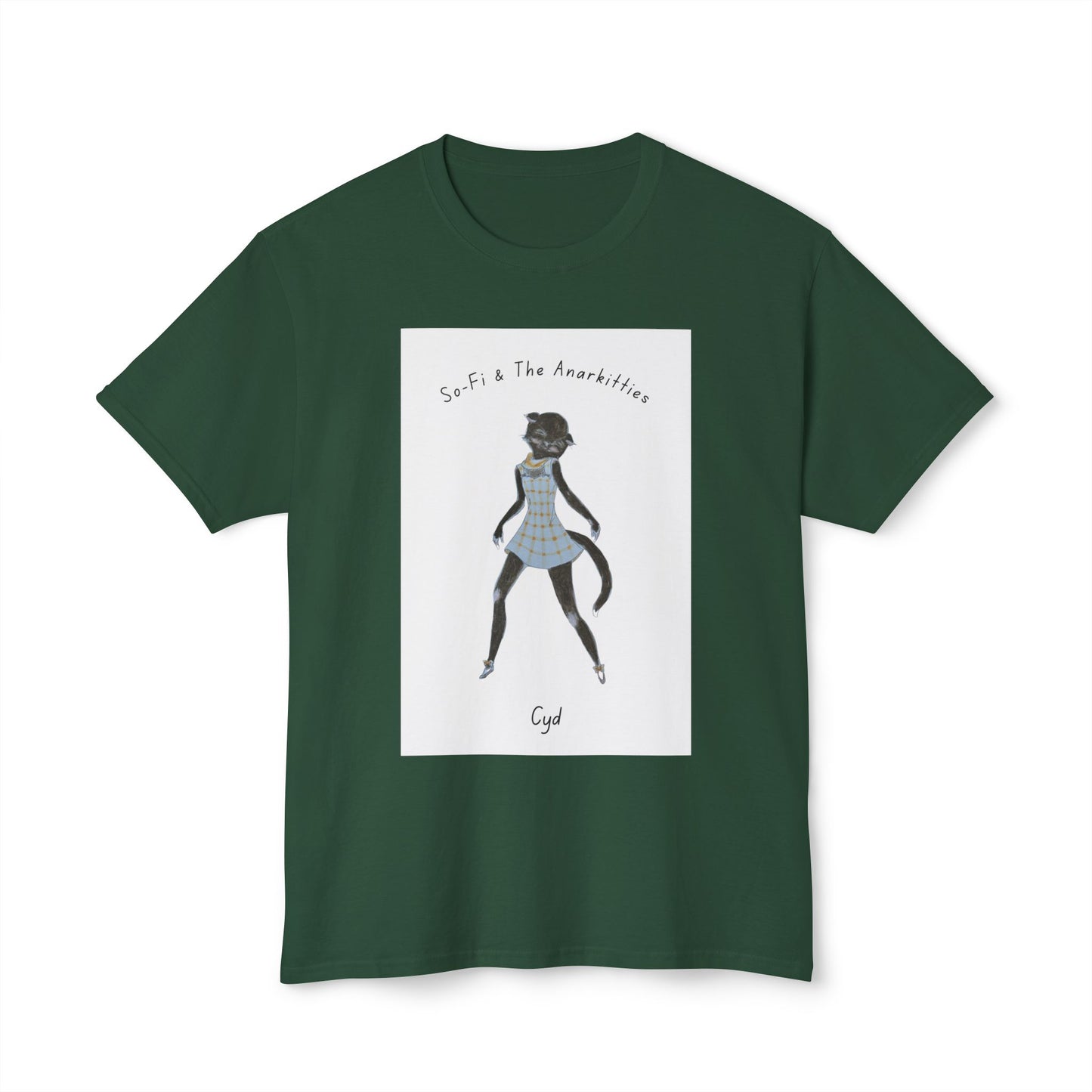 Cyd of So-Fi & The Anarkitties - Cozy Cotton Tee for Everyday and Beyond