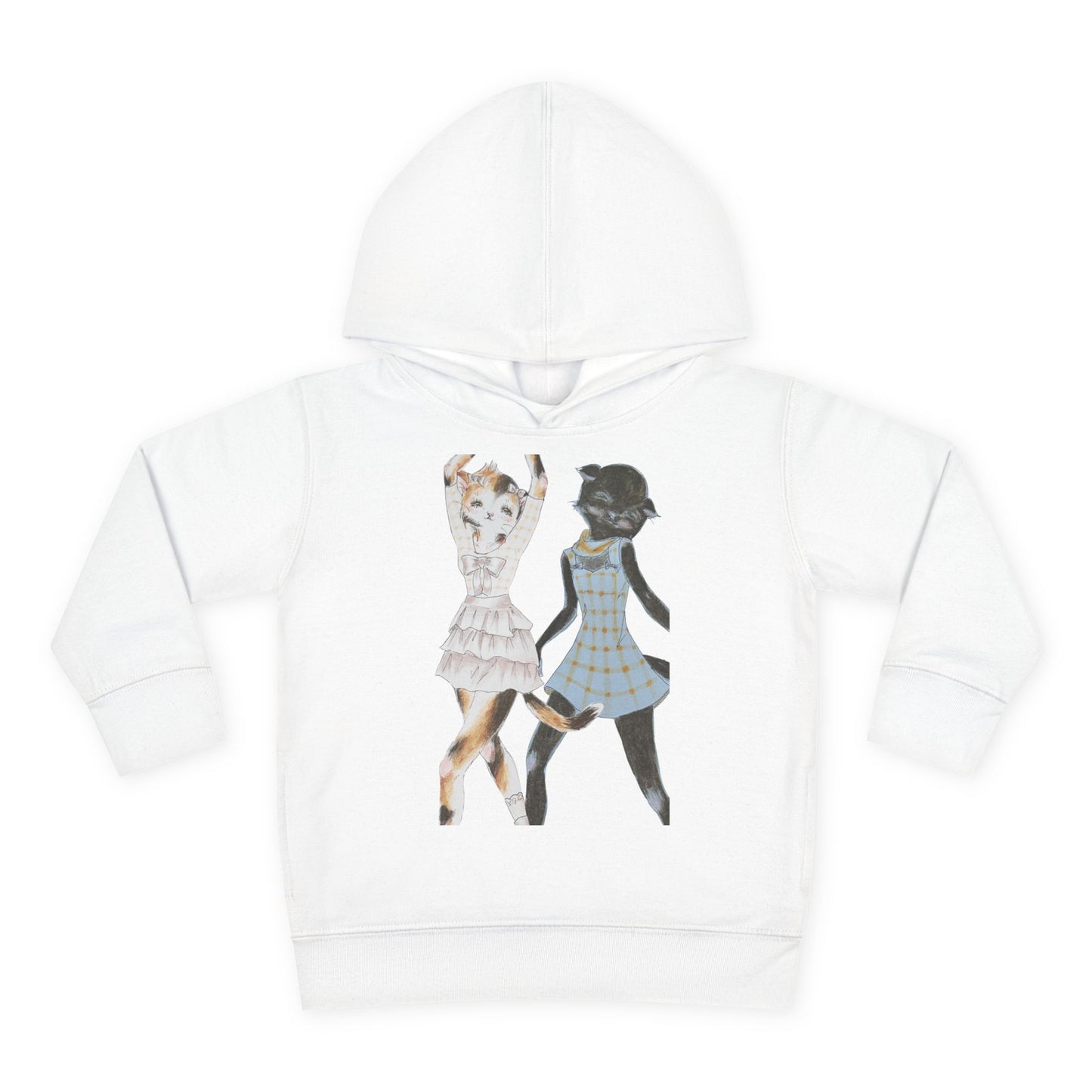 LouLou & Cyd - Dancing Kitties -Cozy Pullover Fleece Hoodie for Curious Kids