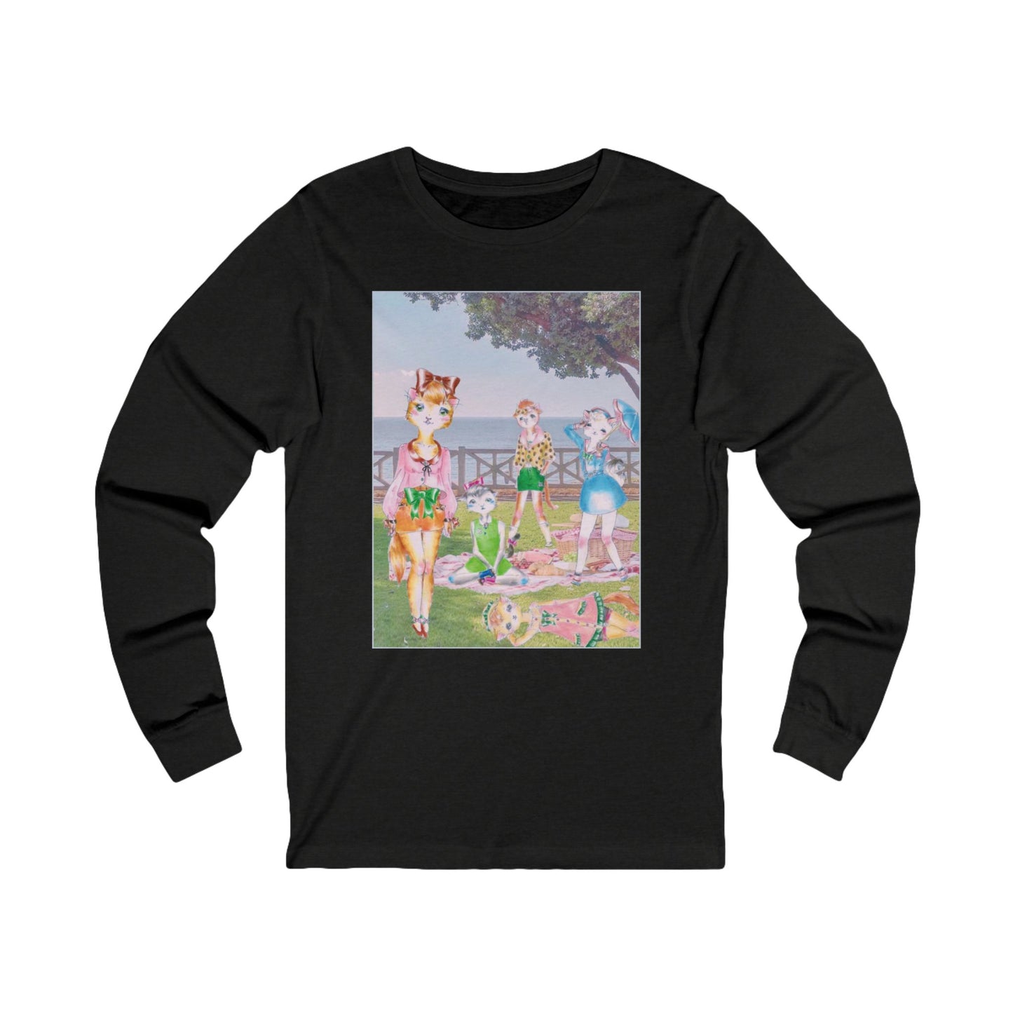 Sunday In The Park With The Anarkitties - Winter is Upon Us - Cozy Ring-Spun Cotton Jersey Long Sleeve Tee