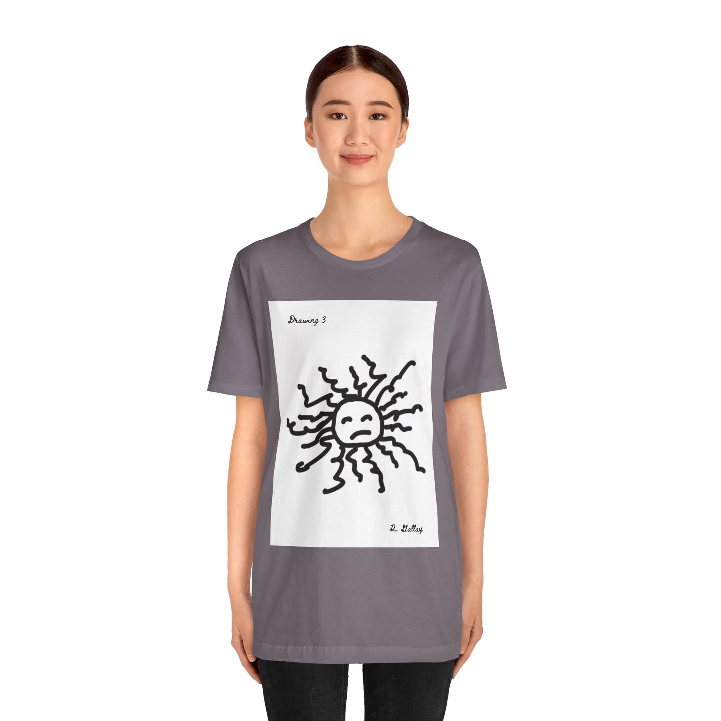 Dark Squiggles & Prose 3 by R. Gallay - Cozy Unisex Heavy Cotton Tee For Days of Ennui