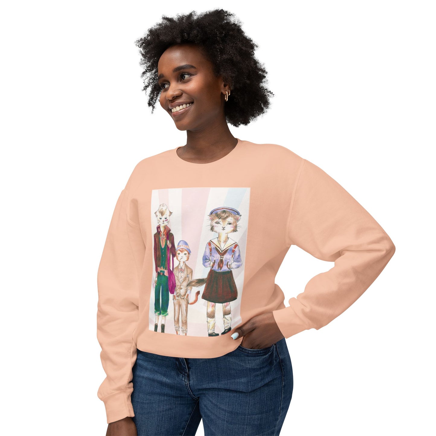 Les Halles Kitties - Cozy Ring-Spun Sweatshirt For Suffragettes