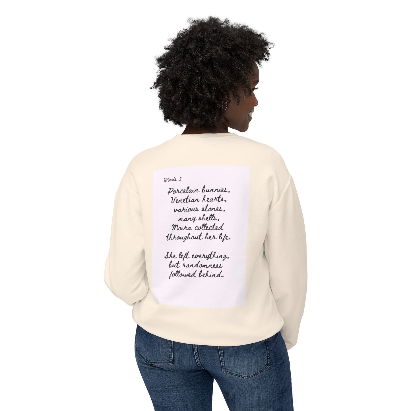 Dark Squiggles & Prose 2 by R. Gallay - Cozy Unisex Crewneck Sweatshirt For Days of Ennui