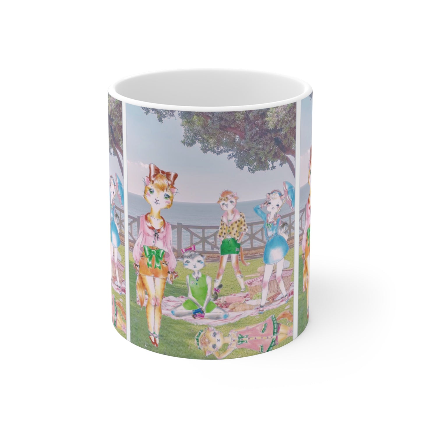 Sunday In The Park With The Anarkitties - Coffee Mug for Morning People - 11oz