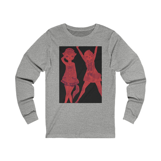 Vermillion Shimmy Kitties - Winter is Upon Us - Cozy Ring-Spun Cotton Jersey Long Sleeve Tee