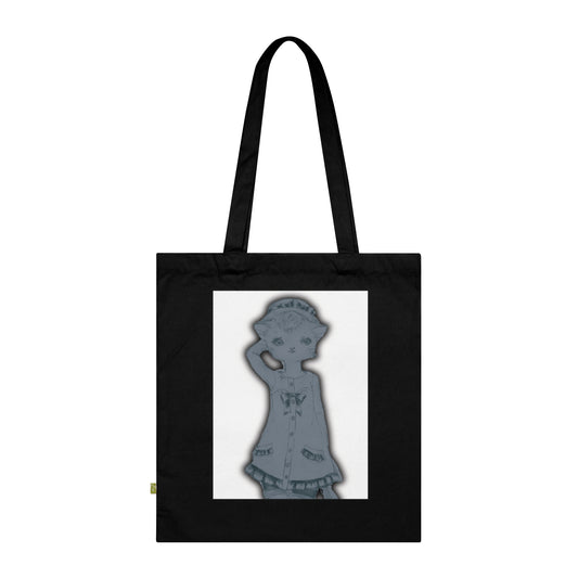 Ghosts Cats of Venice - Black Organic Canvas Tote Bag for the Revolution