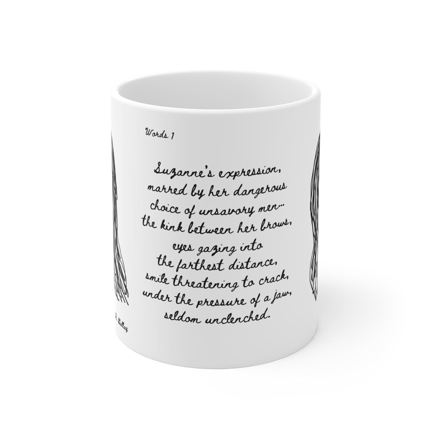 Dark Squiggles & Prose 1 by R. Gallay - Coffee Mug For Days of Ennui - 11oz