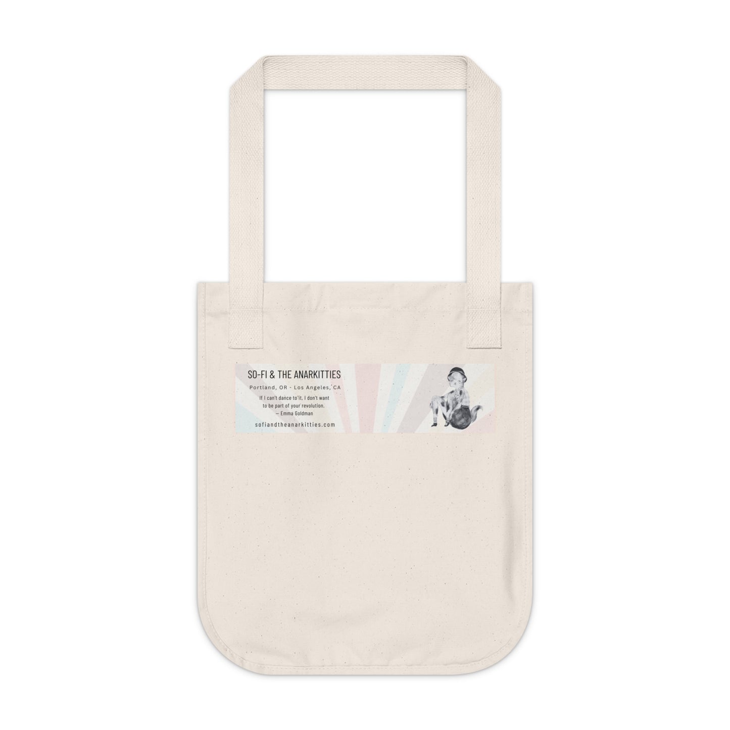 Les Halles Kitties - Organic Canvas Tote Bag for the Revolution