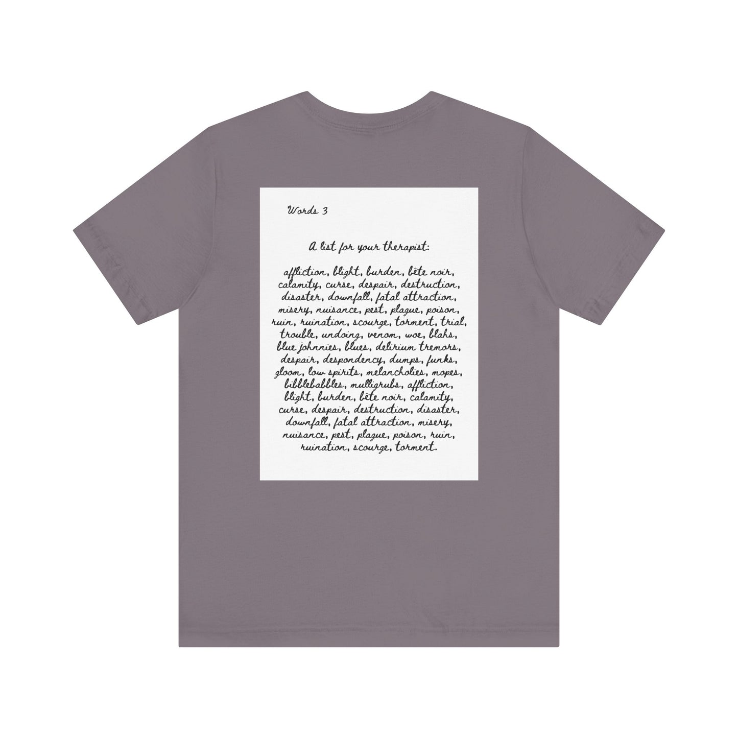 Dark Squiggles & Prose 3 by R. Gallay - Cozy Unisex Heavy Cotton Tee For Days of Ennui