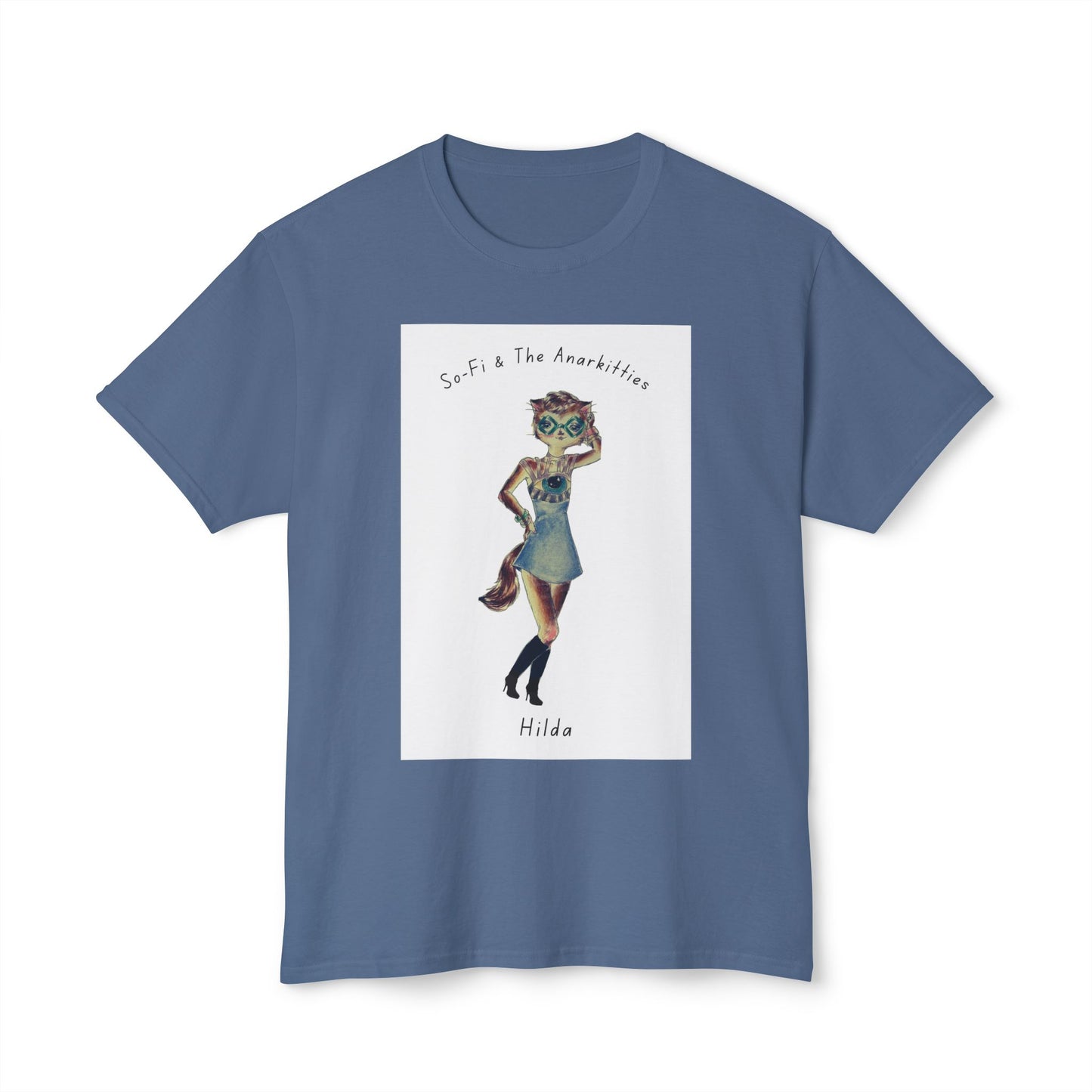 Hilda of So-Fi & The Anarkitties - Cozy Cotton Tee for Everyday and Beyond