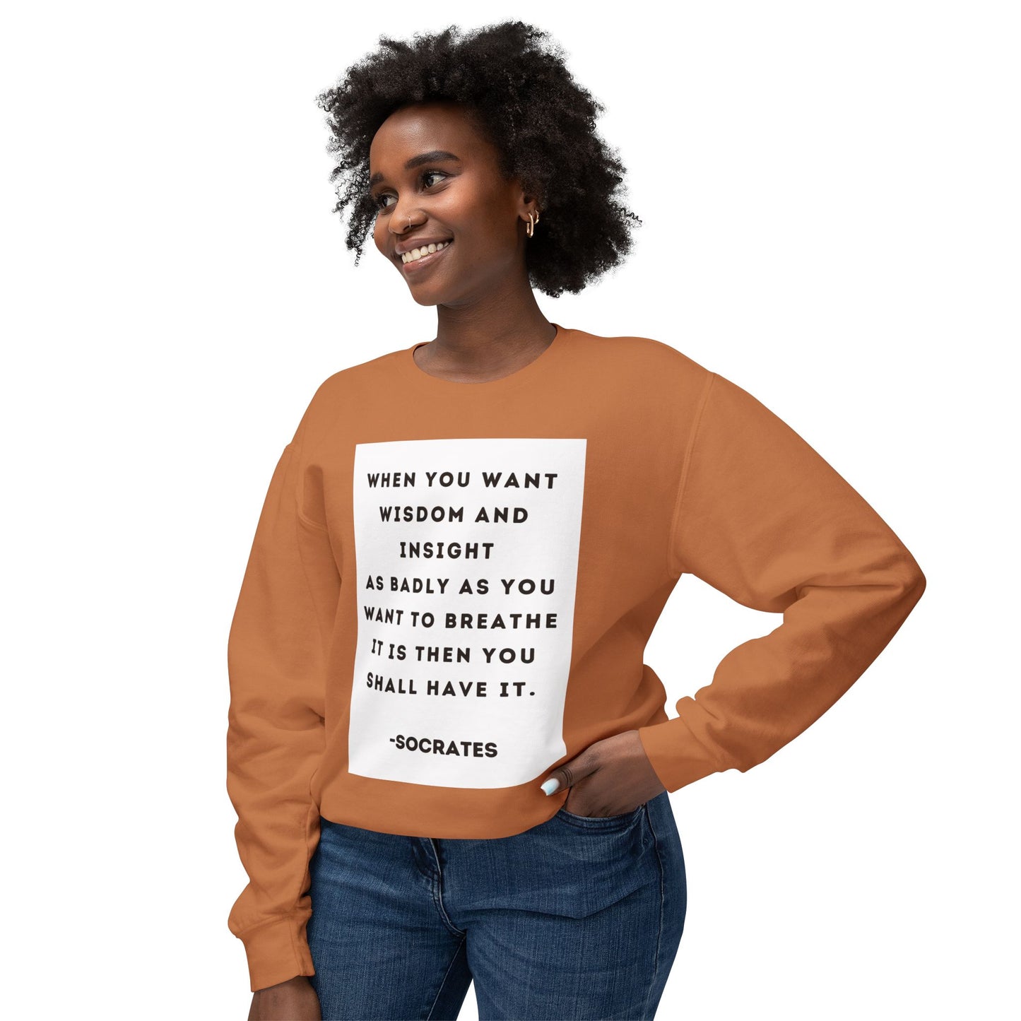 Socrates - Wisdom - Cozy Ring-Spun Sweatshirt For Suffragettes