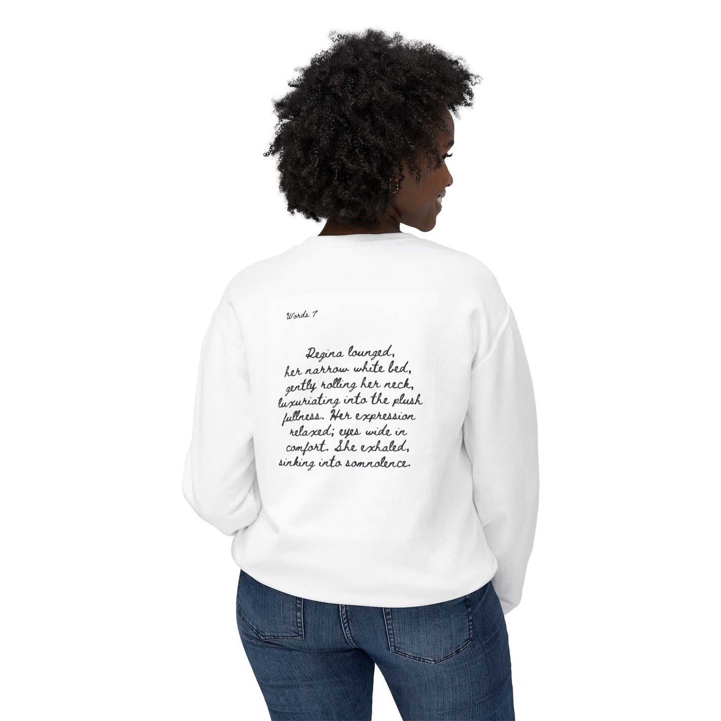 Dark Squiggles & Prose 7 by R. Gallay - Cozy Unisex Crewneck Sweatshirt For Days of Ennui