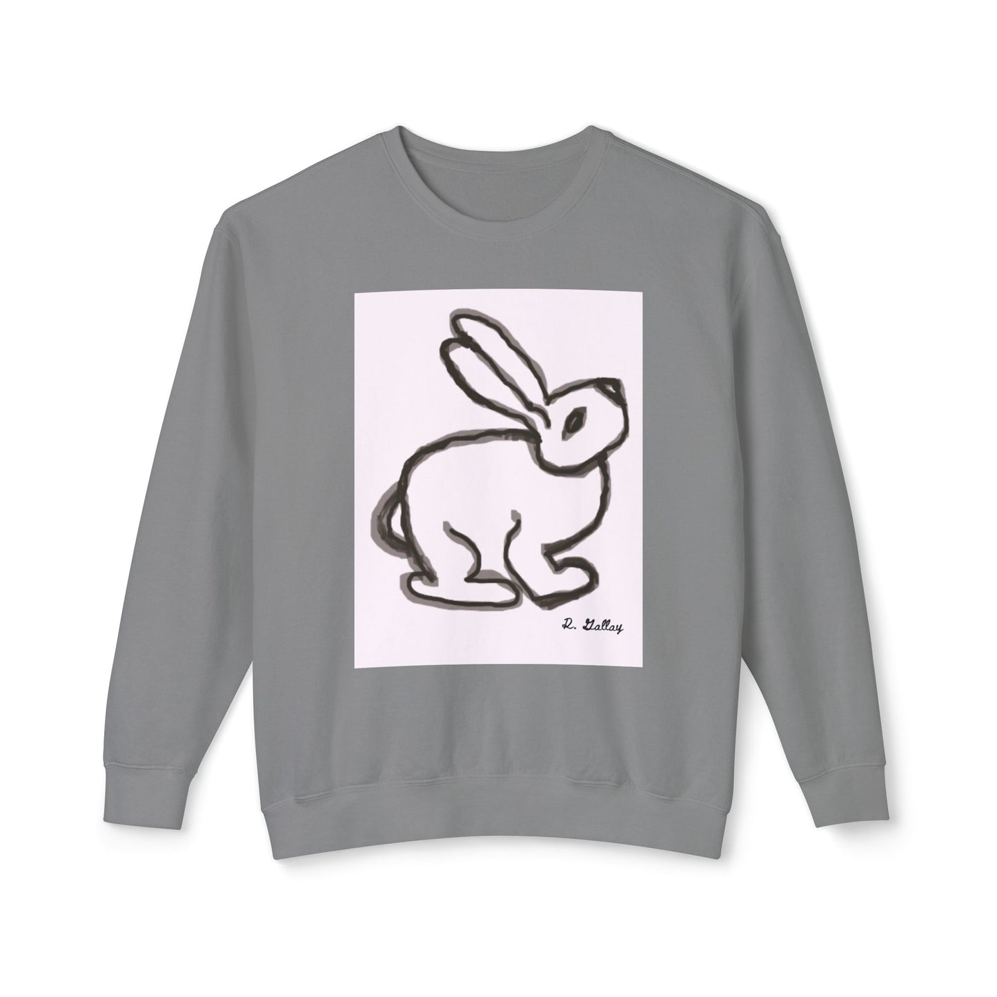 Dark Squiggles & Prose 2 by R. Gallay - Cozy Unisex Crewneck Sweatshirt For Days of Ennui