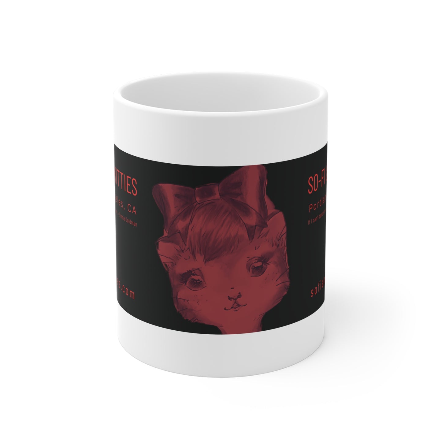 So-Fi & The Anarkitties - Vermillion Branded Morning Coffee Mug 11oz