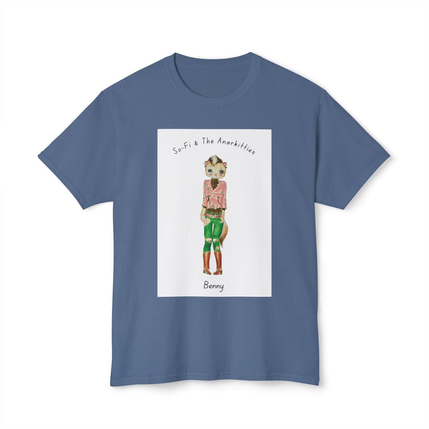 Benny of So-Fi & The Anarkitties - Cozy Cotton Tee for Everyday and Beyond