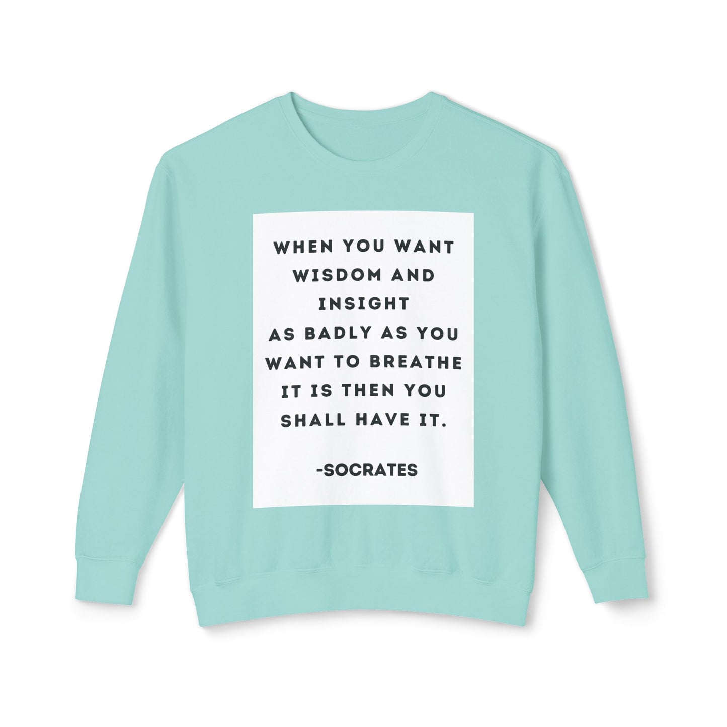 Socrates - Wisdom - Cozy Ring-Spun Sweatshirt For Suffragettes