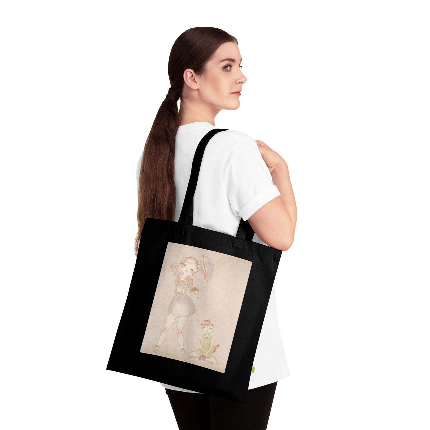 Ode to Carson McCullers - Black Organic Canvas Tote Bag for the Revolution