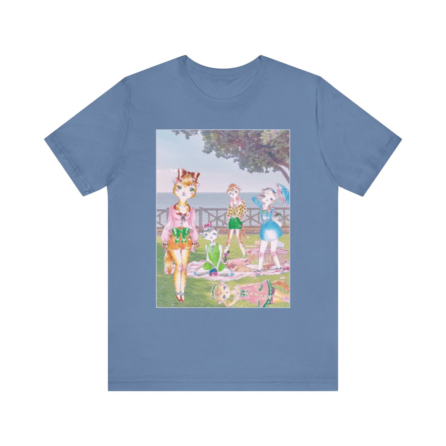 Sunday In The Park With The Anarkitties - Cozy, Slinky Light-Weight Ring-Spun Jersey Tee