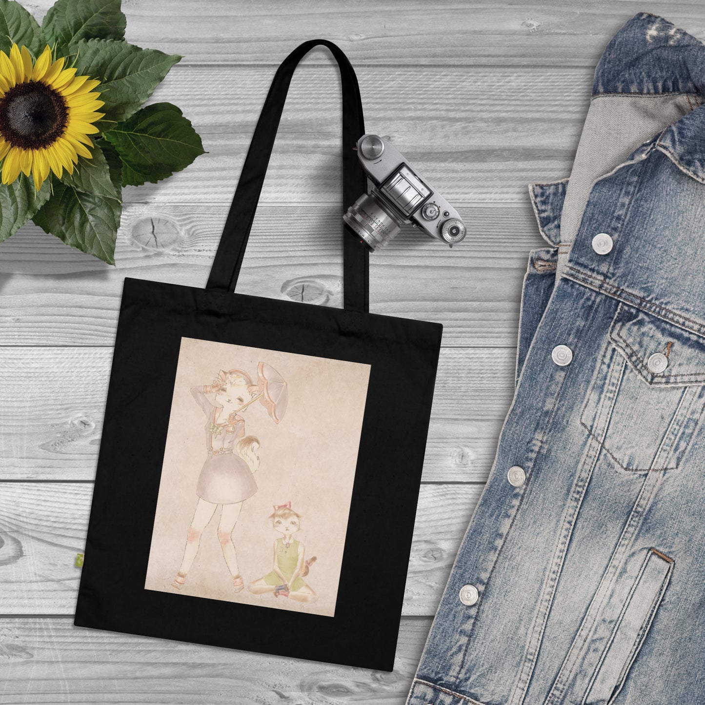 Ode to Carson McCullers - Black Organic Canvas Tote Bag for the Revolution