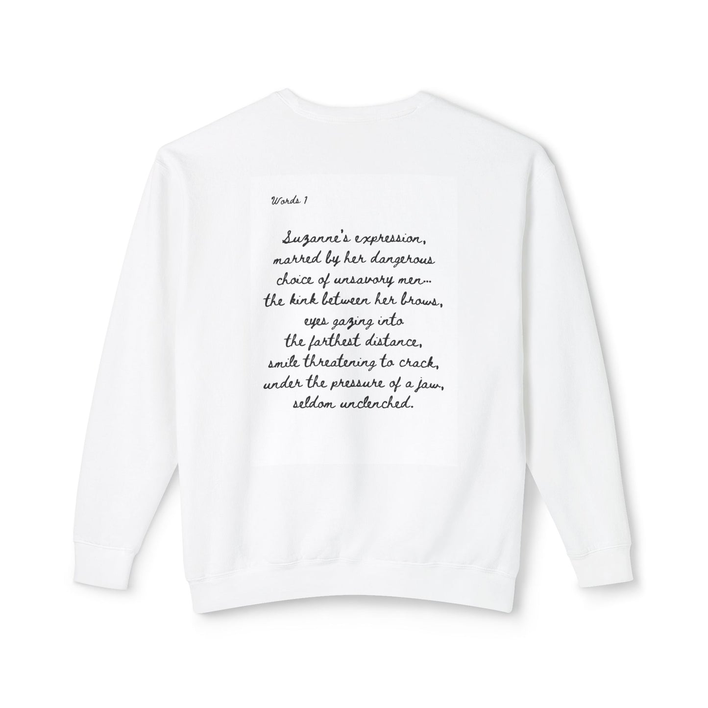 Dark Squiggles & Prose 1 by R. Gallay - Cozy Unisex Crewneck Sweatshirt For Days of Ennui