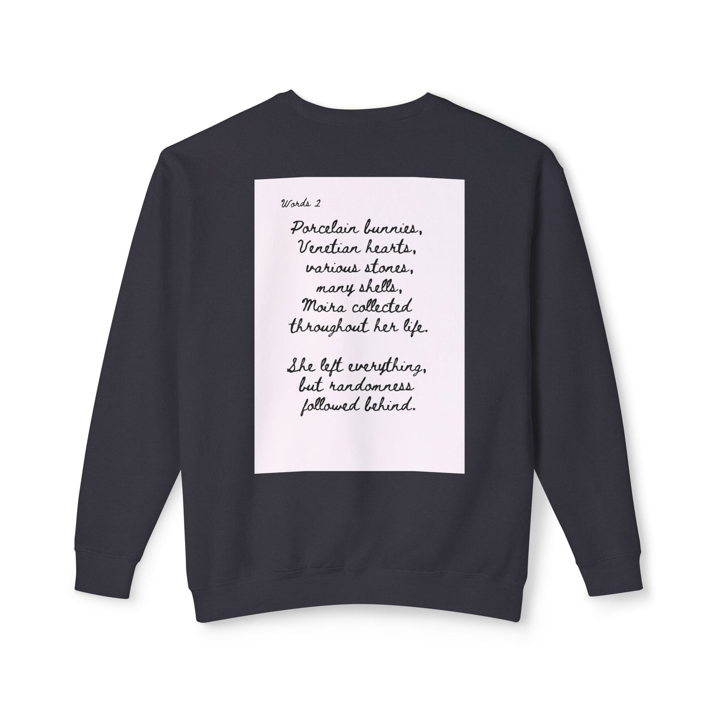 Dark Squiggles & Prose 2 by R. Gallay - Cozy Unisex Crewneck Sweatshirt For Days of Ennui