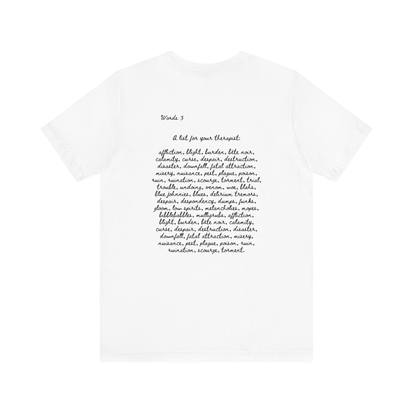 Dark Squiggles & Prose 3 by R. Gallay - Cozy Unisex Heavy Cotton Tee For Days of Ennui