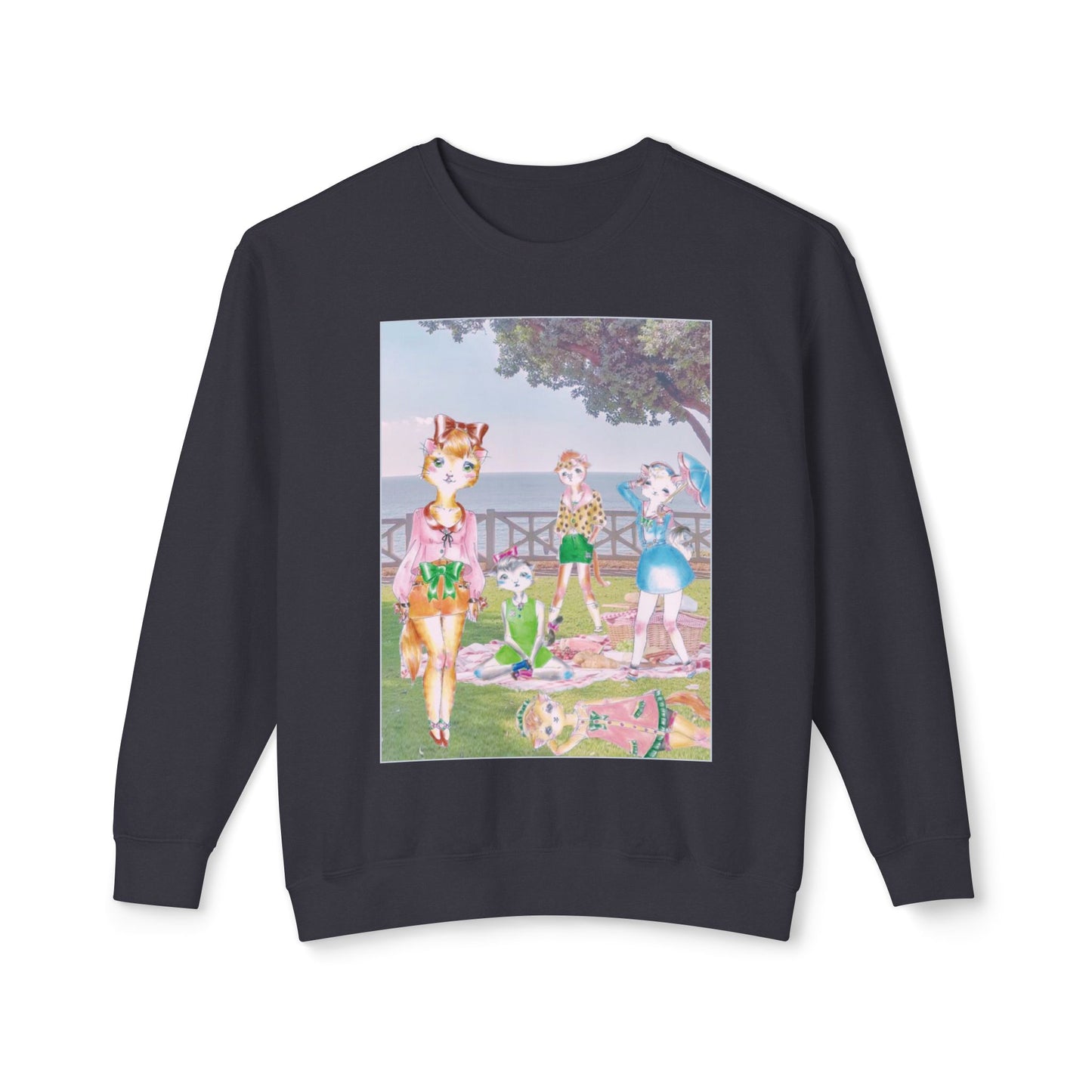 Sunday In The Park With The Anarkitties - Cozy Ring-Spun Sweatshirt For Suffragettes