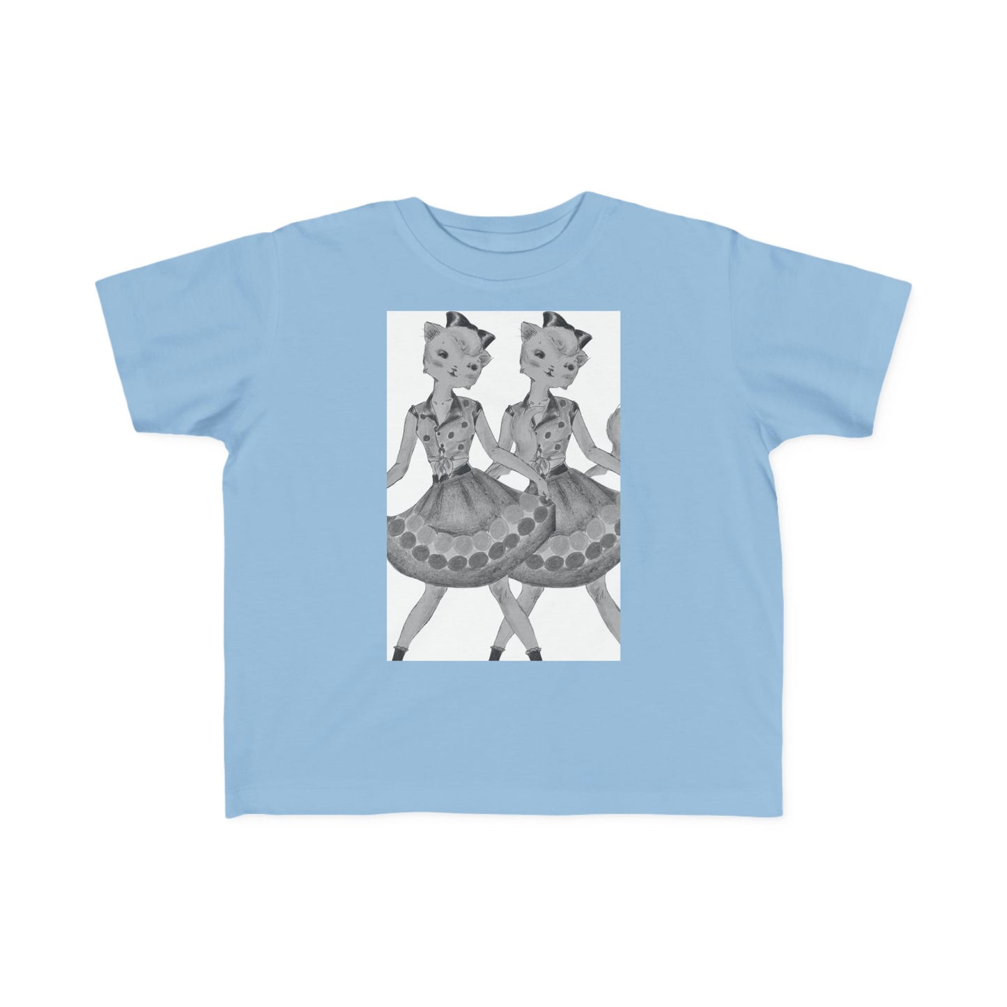 Maddie, Maddie - Dancing Kitties - Toddler's Jersey Tee for Running, Playing & Dancing with Style