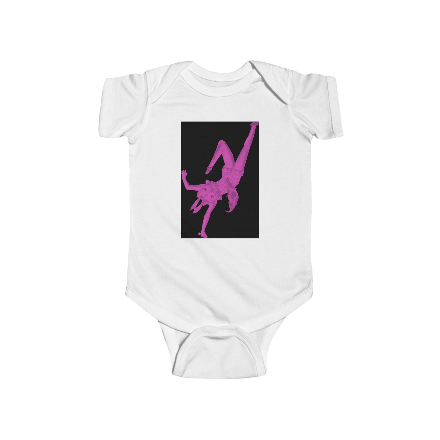 Coco - Dancing Kitties - Cotton Jersey Bodysuit for Dancing Babies