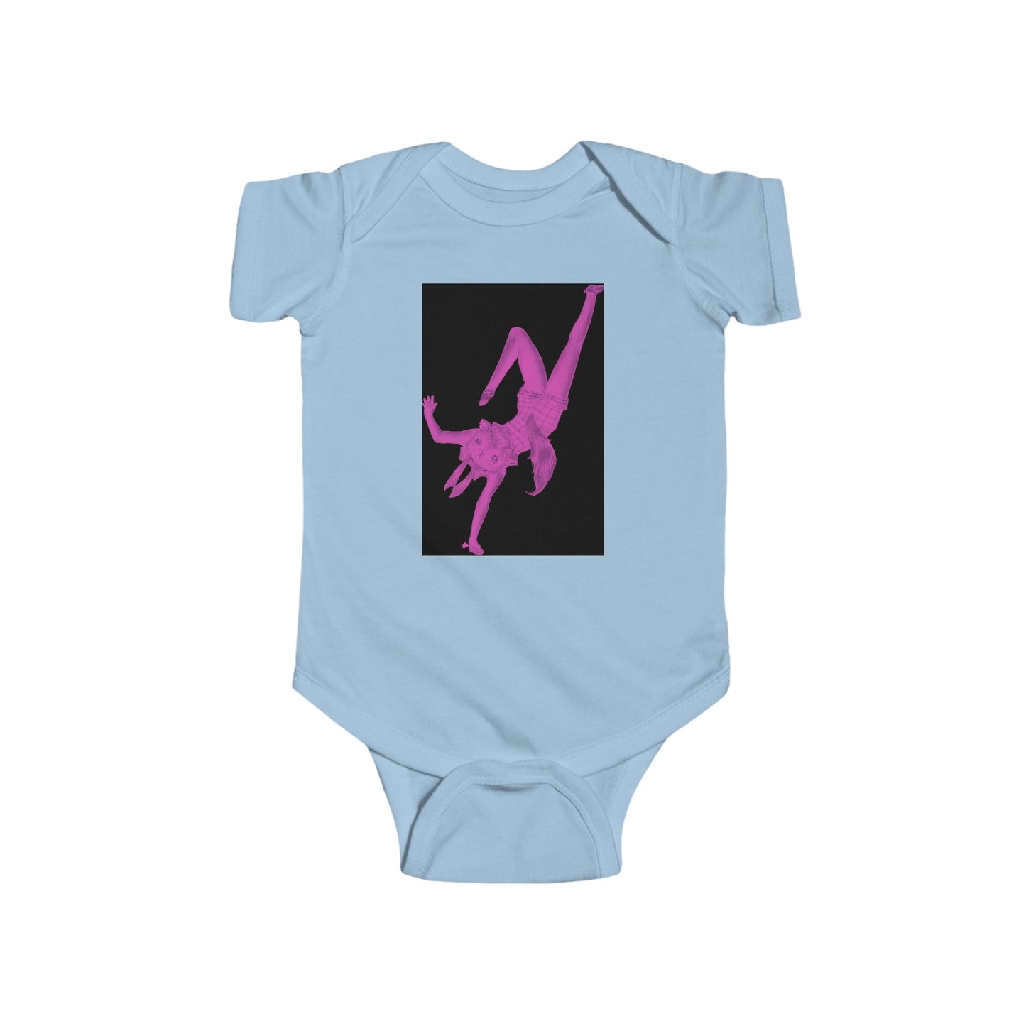 Coco - Dancing Kitties - Cotton Jersey Bodysuit for Dancing Babies