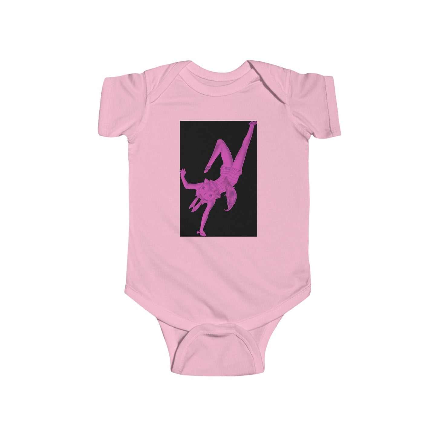 Coco - Dancing Kitties - Cotton Jersey Bodysuit for Dancing Babies