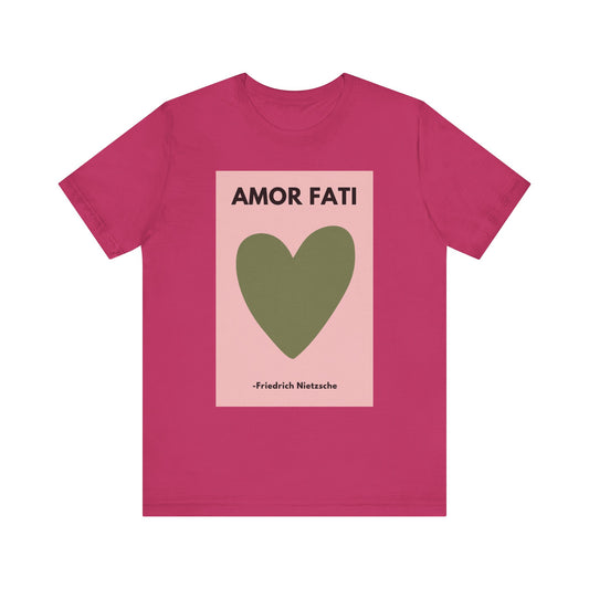 Amor Fati - Amor Fati - Love of Fate- - Slinky Ring-Spun Unisex Jersey Short Sleeve Tee