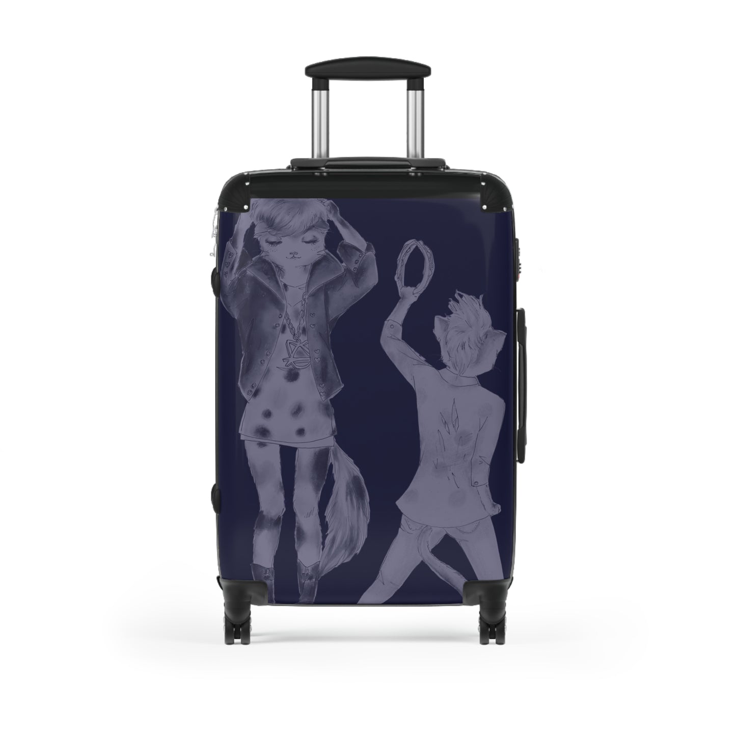 Rock On, Goth Girl Kitties - Various Sizes of Suitcases & Luggage for World Travel and Domination.