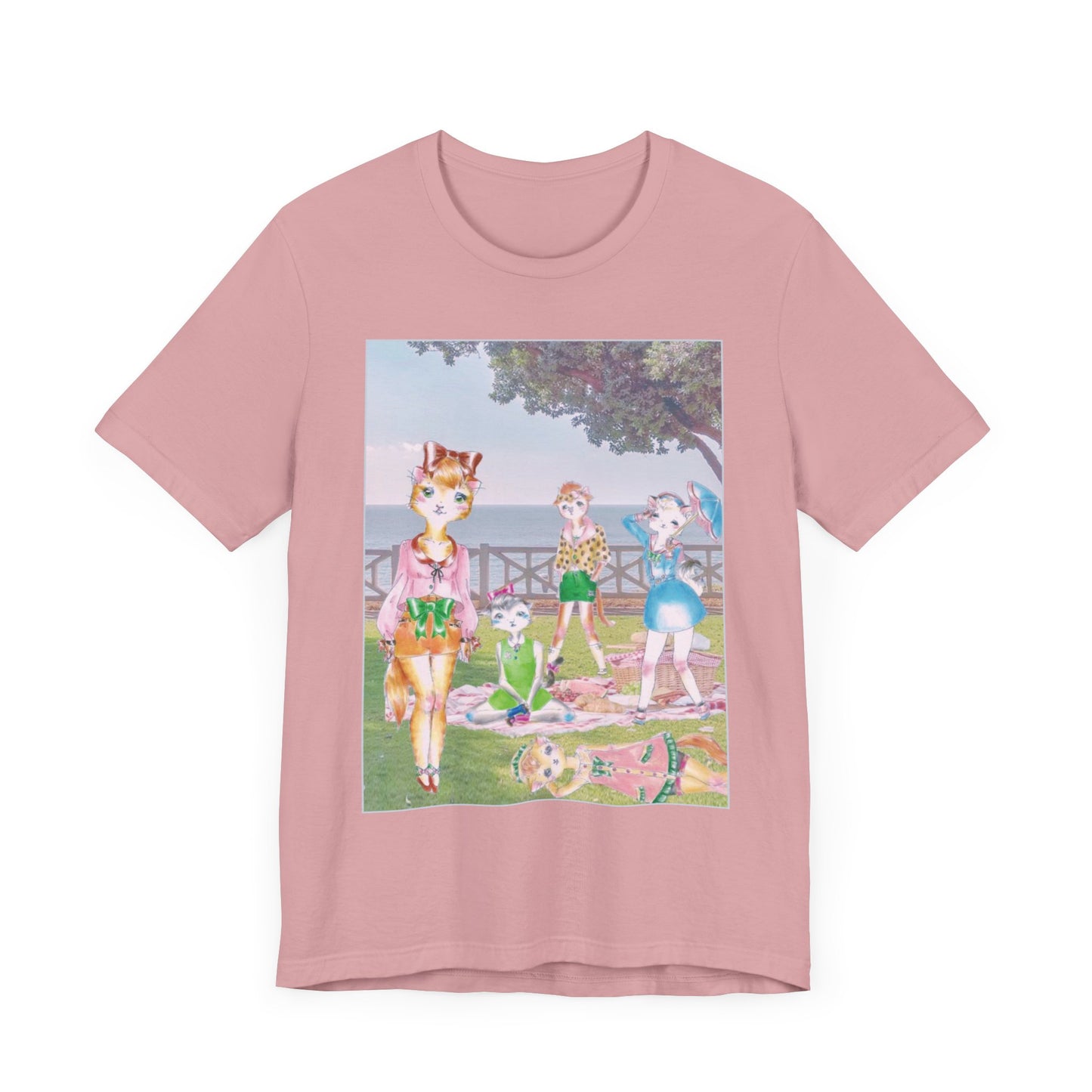 Sunday In The Park With The Anarkitties - Cozy, Slinky Light-Weight Ring-Spun Jersey Tee