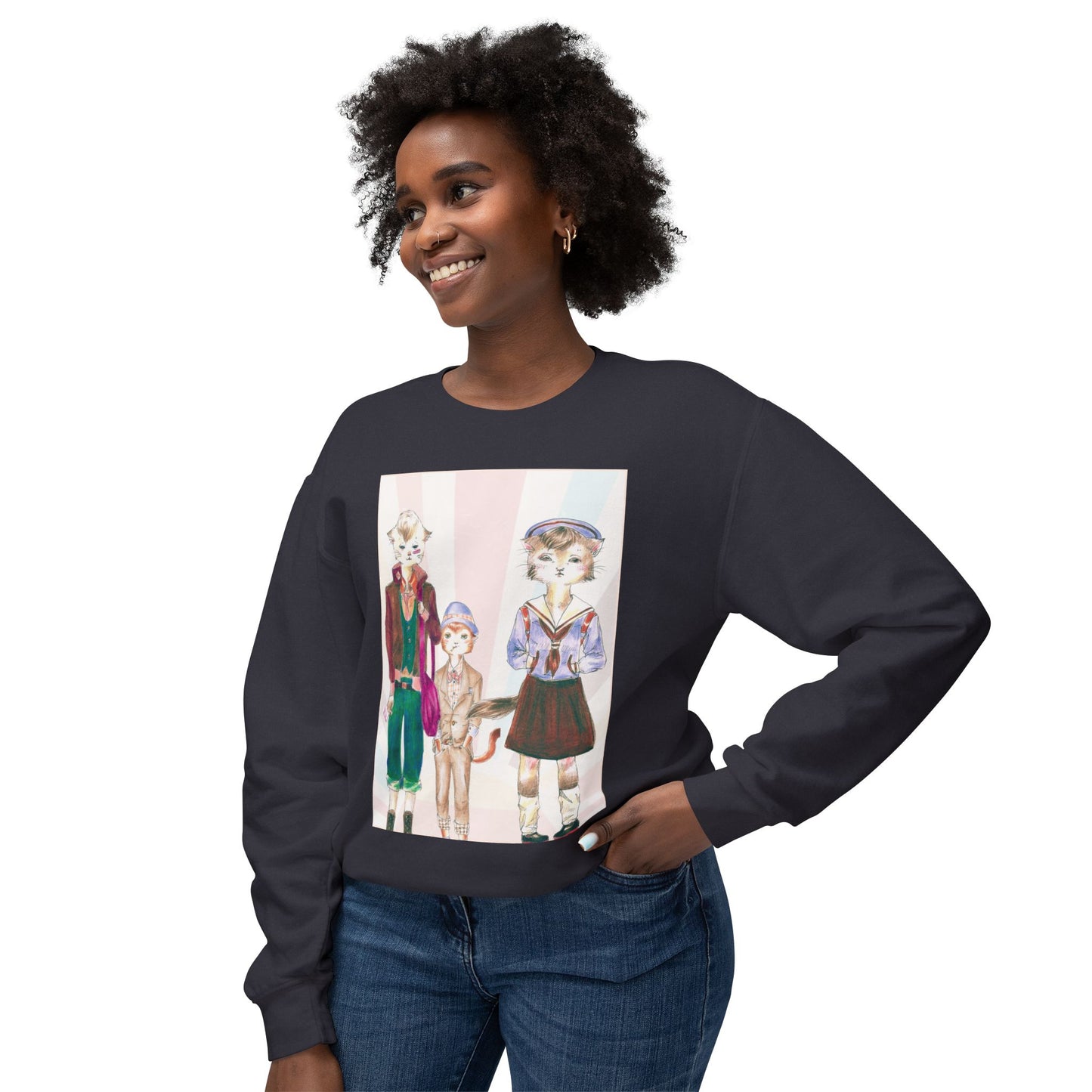 Les Halles Kitties - Cozy Ring-Spun Sweatshirt For Suffragettes