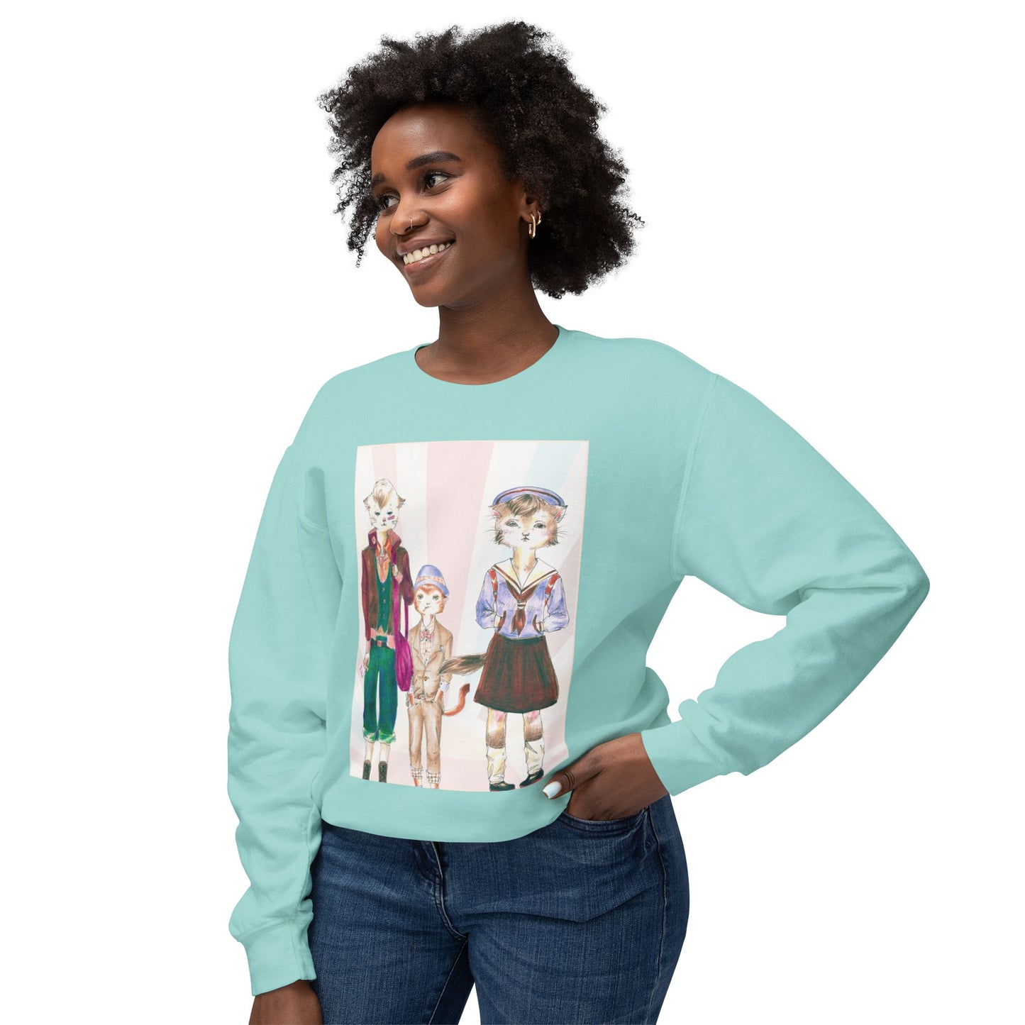 Les Halles Kitties - Cozy Ring-Spun Sweatshirt For Suffragettes