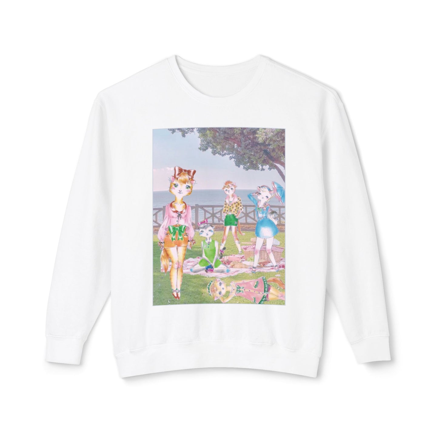 Sunday In The Park With The Anarkitties - Cozy Ring-Spun Sweatshirt For Suffragettes