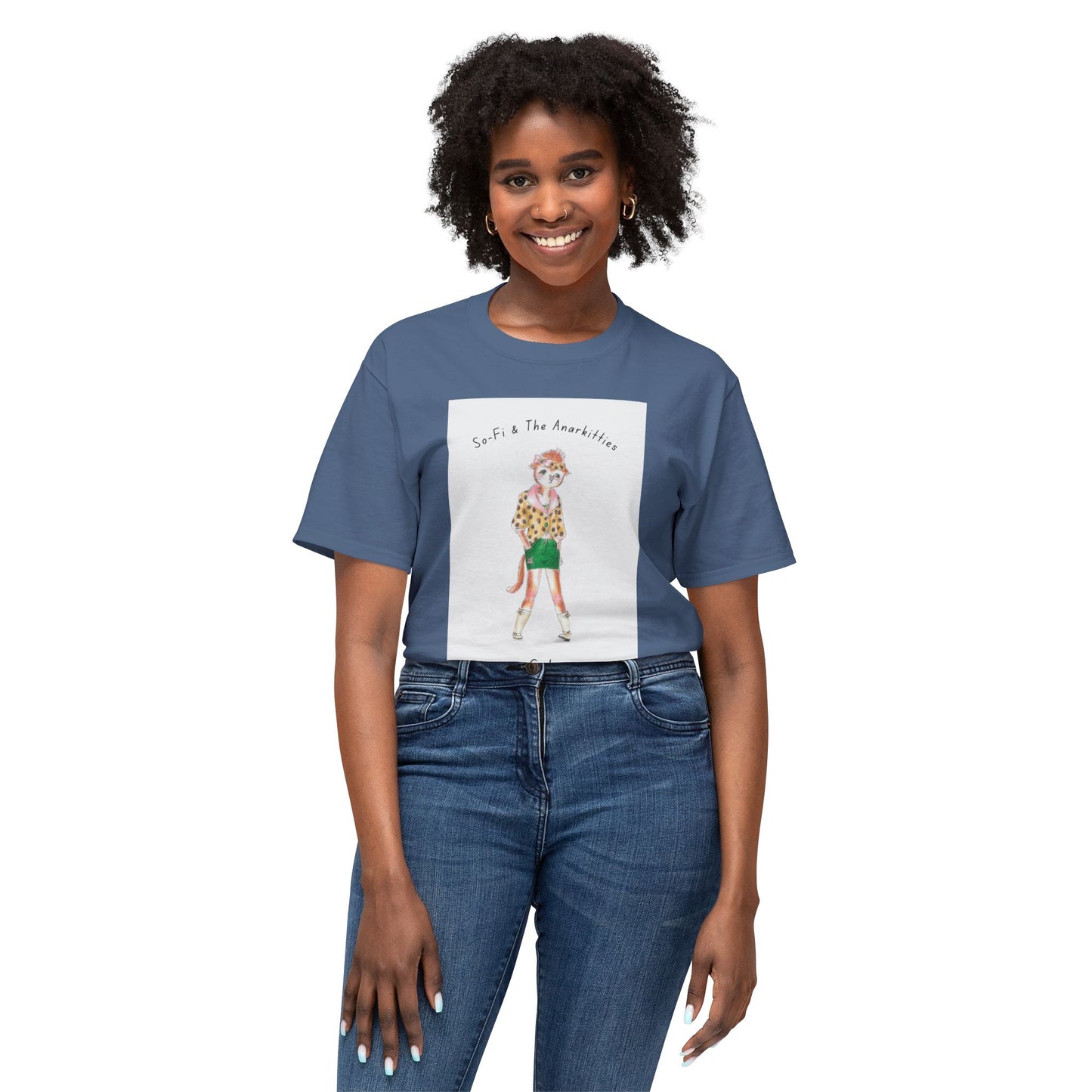 Cat of So-Fi & The Anarkitties - Cozy Cotton Tee for Everyday and Beyond