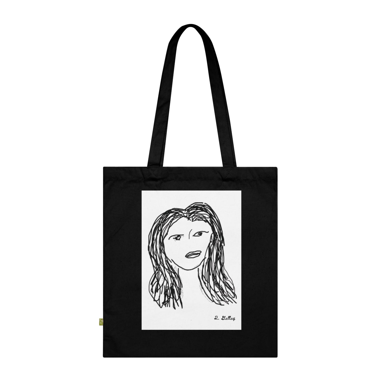 Dark Squiggles & Prose 1 by R. Gallay - Organic Cotton Tote Bag For Days Of Ennui