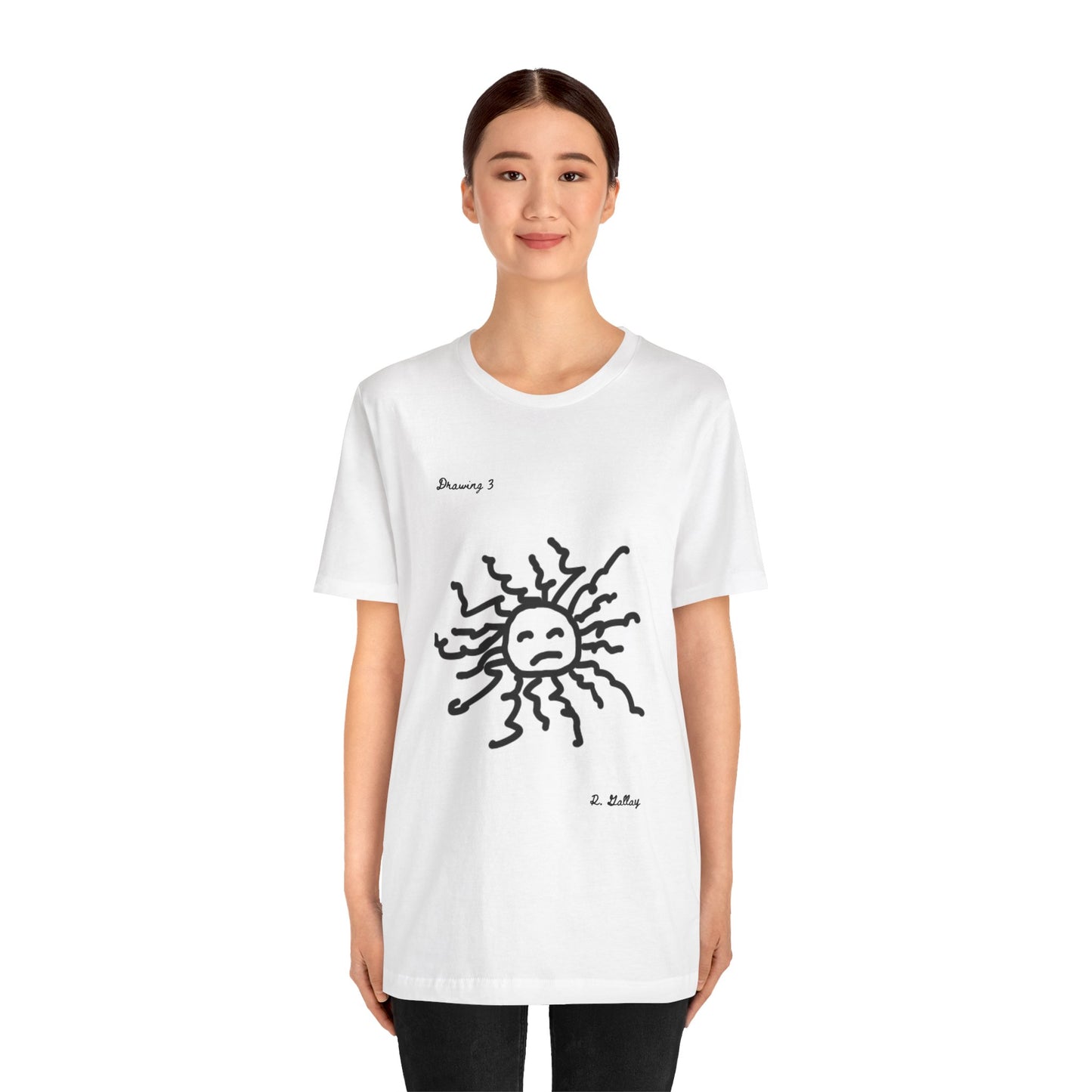 Dark Squiggles & Prose 3 by R. Gallay - Cozy Unisex Heavy Cotton Tee For Days of Ennui