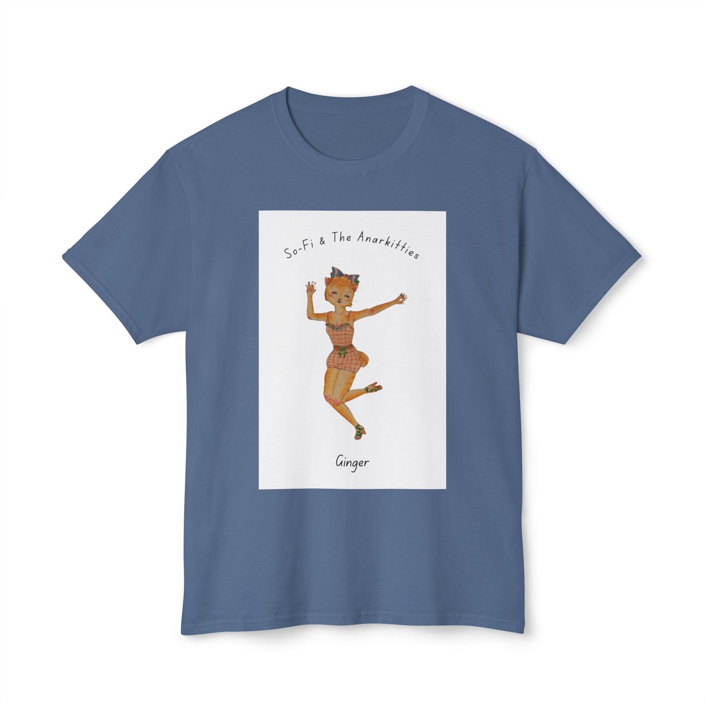 Ginger of So-Fi & The Anarkitties - Cozy Cotton Tee for Everyday and Beyond