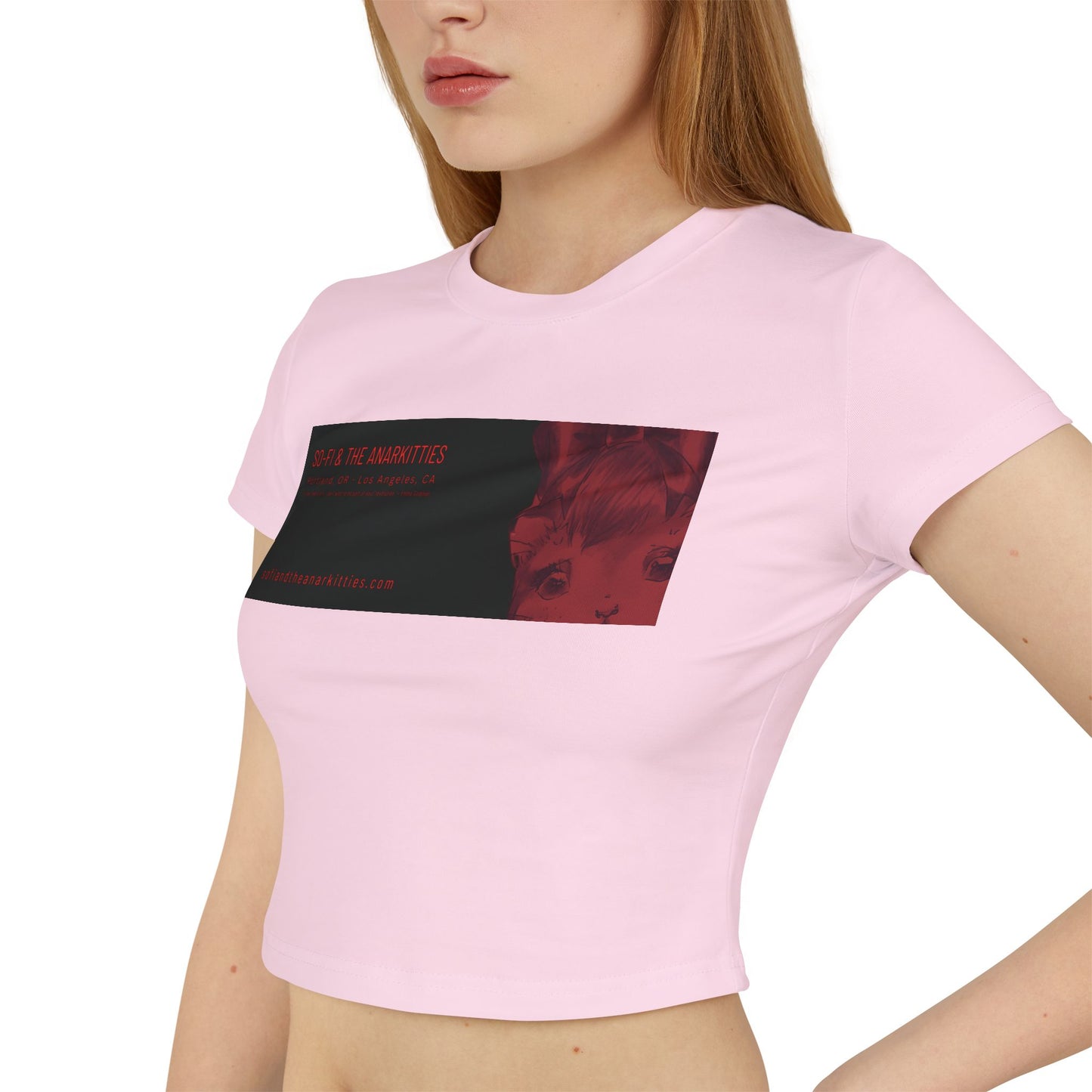 So-Fi & The Anarkitties - Vermillion Branded Women's Baby Tee