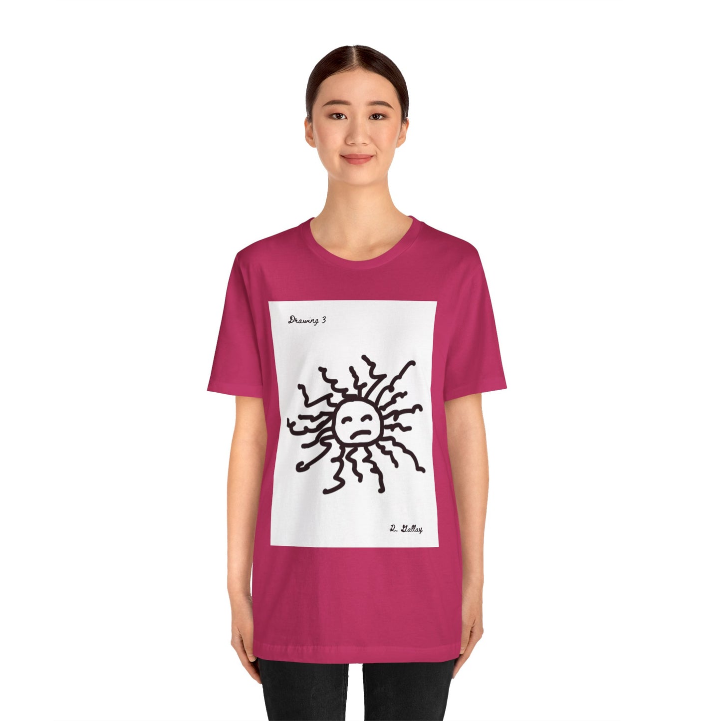 Dark Squiggles & Prose 3 by R. Gallay - Cozy Unisex Heavy Cotton Tee For Days of Ennui