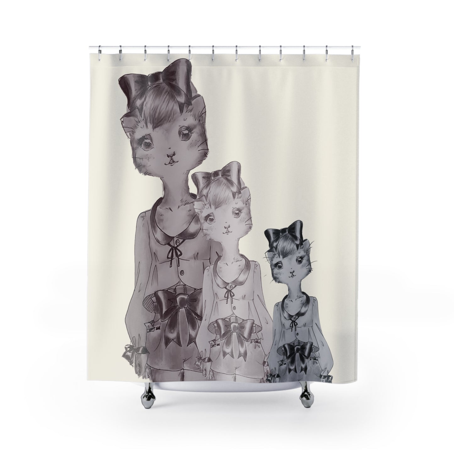 Troika is Judging You - Dramatic Shower Curtain for Everyday