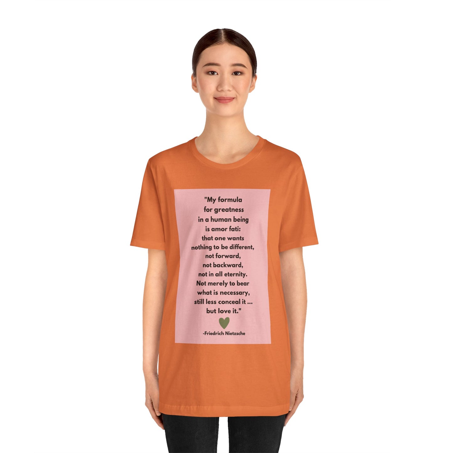 Amor Fati - Formula For Greatness - Slinky Ring-Spun Unisex Jersey Short Sleeve Tee