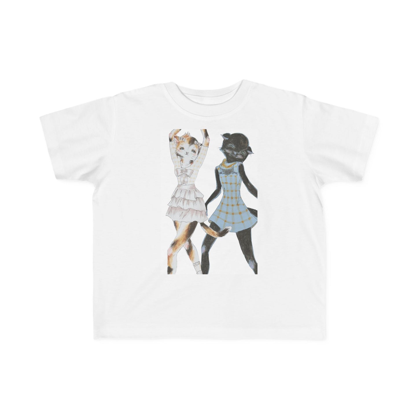 LouLou & Cyd - Dancing Kitties - Toddler's Jersey Tee for Running, Playing & Dancing with Style