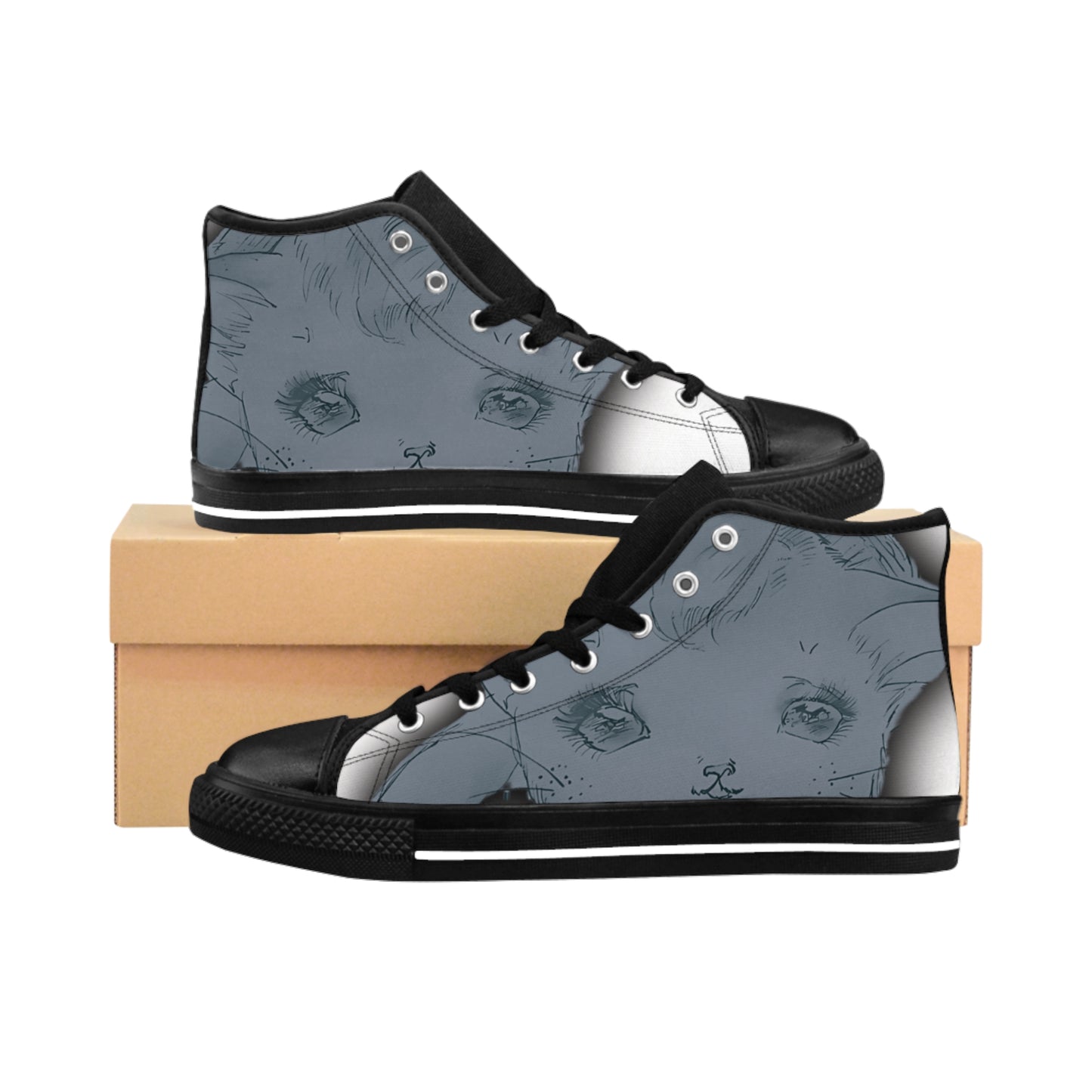 Ghost Cats of Venice - Women's Canvas Boots for Marching