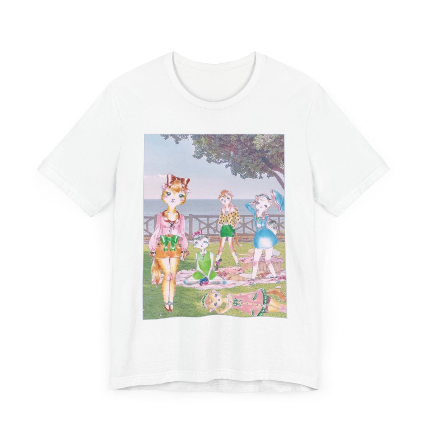 Sunday In The Park With The Anarkitties - Cozy, Slinky Light-Weight Ring-Spun Jersey Tee