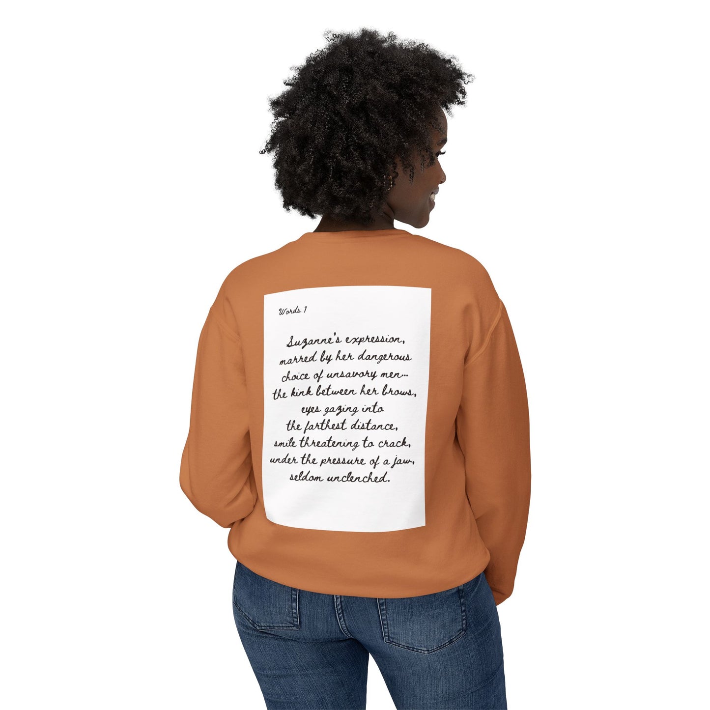 Dark Squiggles & Prose 1 by R. Gallay - Cozy Unisex Crewneck Sweatshirt For Days of Ennui