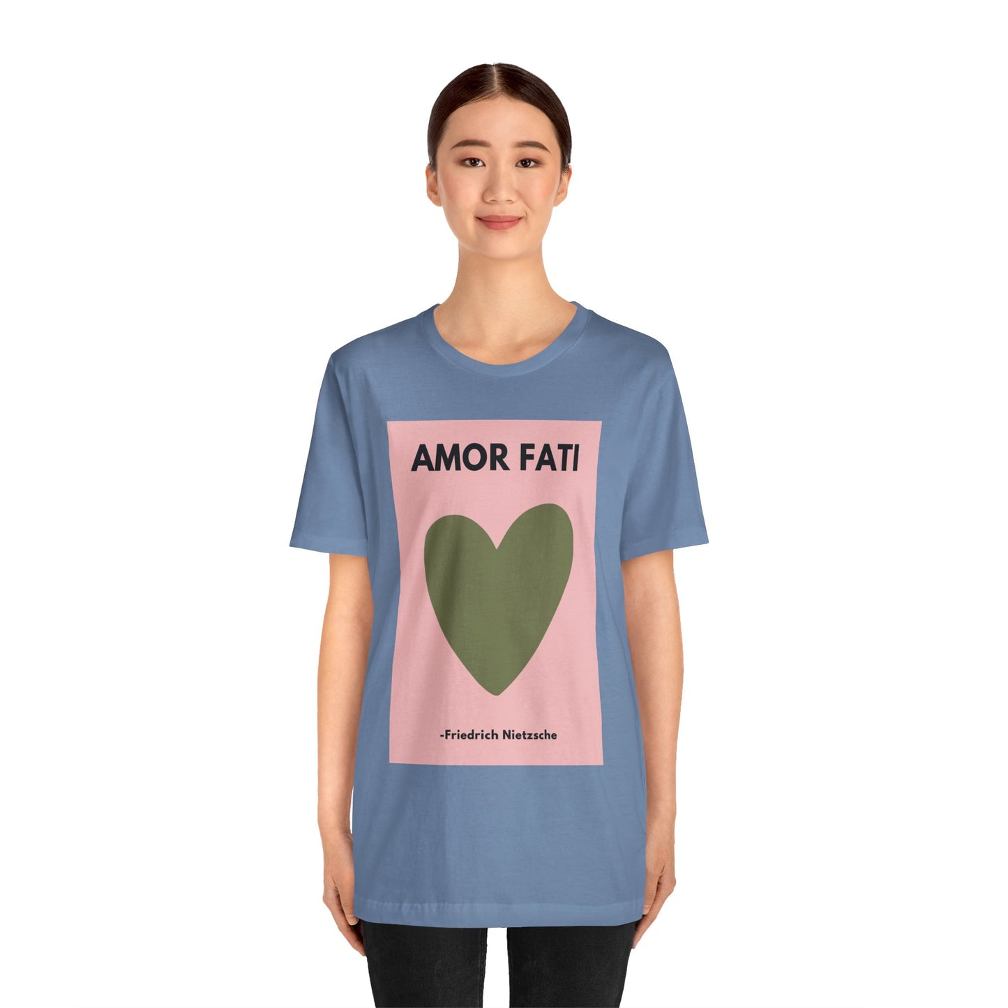 Amor Fati - Amor Fati - Love of Fate- - Slinky Ring-Spun Unisex Jersey Short Sleeve Tee