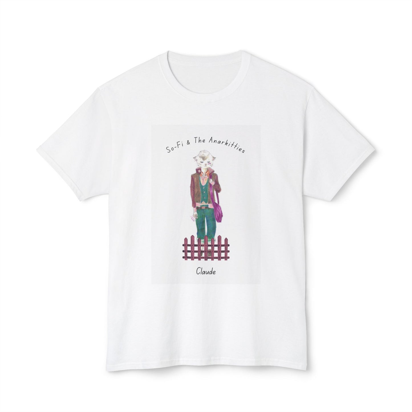 Claude of So-Fi & The Anarkitties - Cozy Cotton Tee for Everyday and Beyond